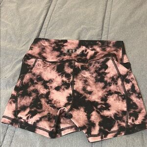 Fleo Pink and Black Athletic Shorts